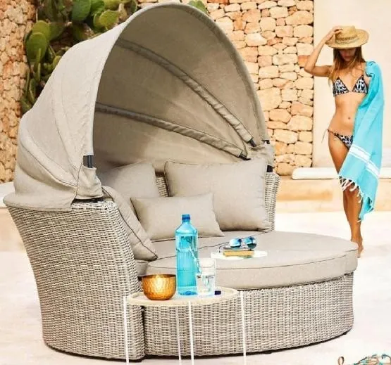 Диван-Трансформер AFINA плетеный из иск. ротанга AFM-325 Beige купить в Геленджике