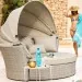 Диван-Трансформер AFINA плетеный из иск. ротанга AFM-325 Beige купить в Геленджике
