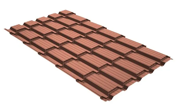 Металлочерепица GL квадро профи 0,5 Quarzit Cuprum Steel купить в Геленджике