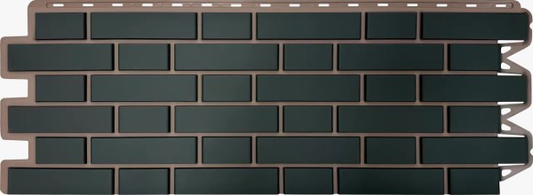 Фасадная панель Альта-Профиль, Кирпич Клинкерный, Графит купить в Геленджике