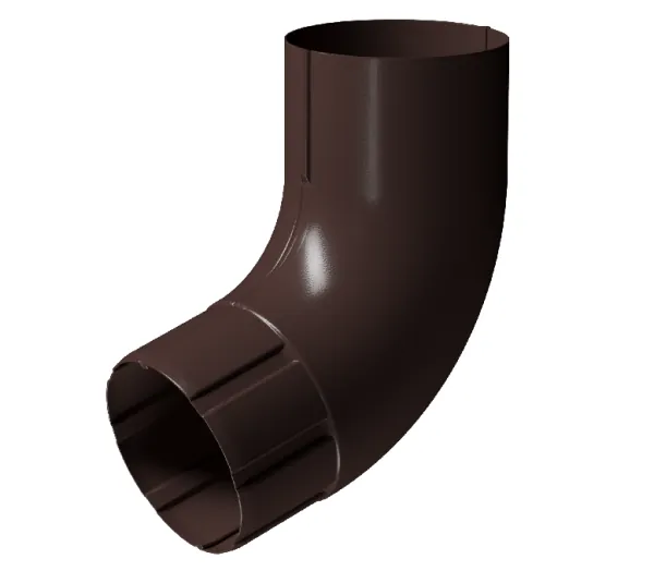 Колено 72° D90 Döcke STAL PREMIUM Шоколад, (RAL 8019) купить в Геленджике