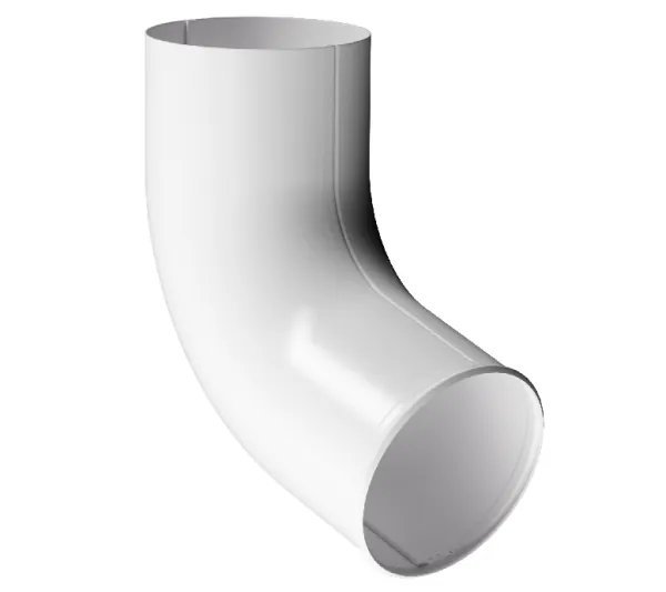 Отвод трубы D90 Döcke STAL PREMIUM Пломбир, (RAL 9010) купить в Геленджике