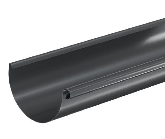 Водосток Aquasistem, система 125x90 - Водосточный желоб 3.00м RAL 7024 Тёмно-серый купить в Геленджике