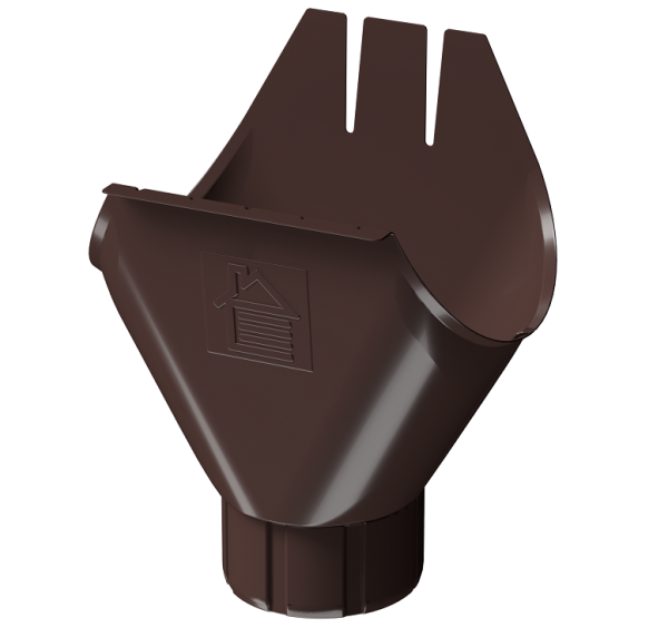 Воронка желоба D125 Döcke STAL PREMIUM Шоколад, (RAL 8019) купить в Геленджике