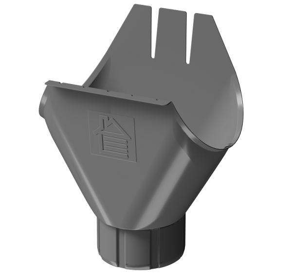 Воронка желоба D125 Döcke STAL PREMIUM Графит, (RAL 7024) купить в Геленджике