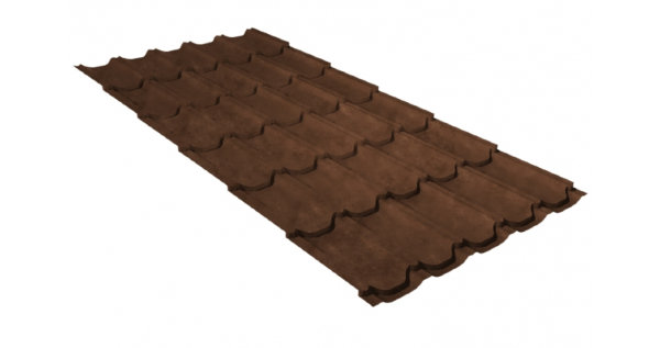 Металлочерепица квинта плюс 0,45 Safari Twincolor Brown купить в Геленджике