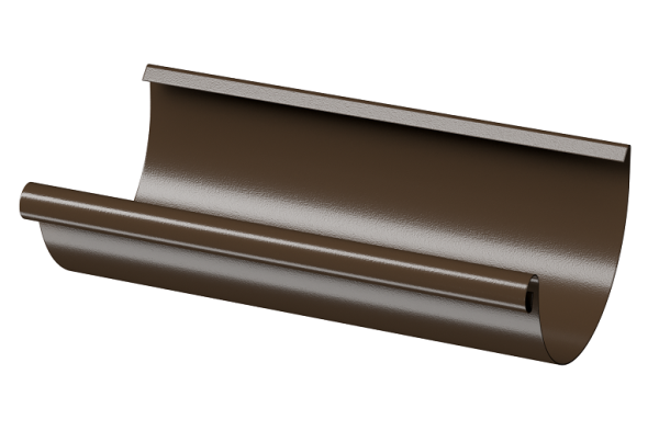 Желоб полукруглый D125 3 м Döcke STAL PREMIUM Каштан, (RAL 8017) купить в Геленджике