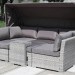 Диван-Трансформер AFINA плетеный из иск. ротанга AFM-320G Grey купить в Геленджике