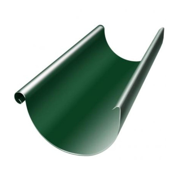 Водосток Grand Line 125x90 – Желоб 3м RAL 6005 купить в Геленджике