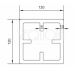 Столб SEQUOIA Evolution 3D WOOD BROWN купить в Геленджике