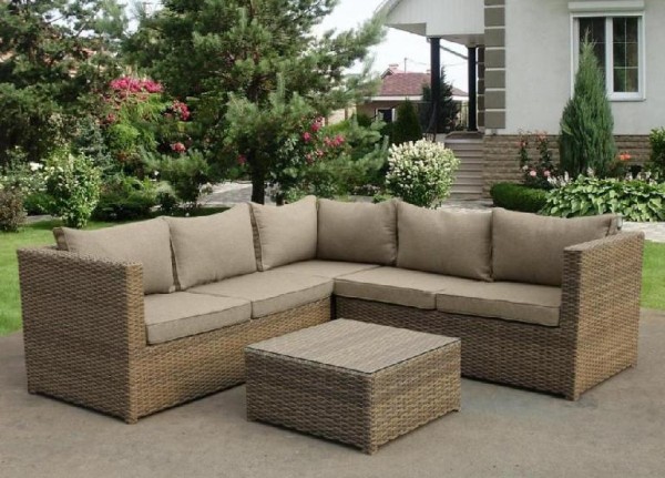 Комплект мебели AFINA плетеной из иск. ротанга YR825B Beige купить в Геленджике