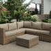 Комплект мебели AFINA плетеной из иск. ротанга YR825B Beige купить в Геленджике