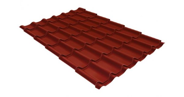 Металлочерепица классик 0,5 Satin RAL 3009 оксидно-красный купить в Геленджике