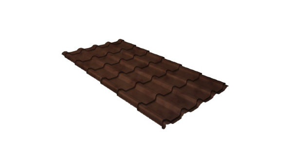 Металлочерепица камея 0,45 Safari Twincolor Brown купить в Геленджике