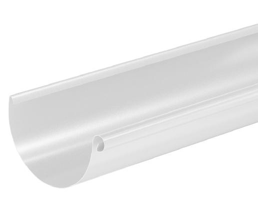 Водосток Aquasistem, система 125x90 - Водосточный желоб 3.00м RAL 9003 Белый купить в Геленджике