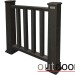 Ограждение из ДПК Outdoor Классик 3D STORM чёрный купить в Геленджике
