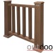 Ограждение из ДПК Outdoor Классик 3D STORM коричневый микс купить в Геленджике