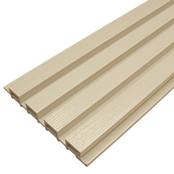 Фасадная доска из ДПК Faynag Wood Рейка Слоновая кость купить в Геленджике