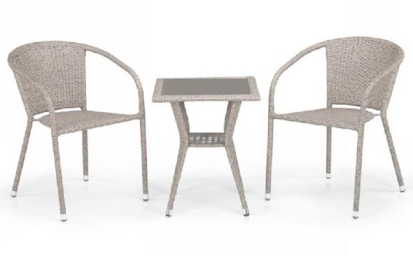 Комплект плетеной мебели AFINA из иск. ротанга T25C/Y137C-W85 Latte 2Pcs купить в Геленджике