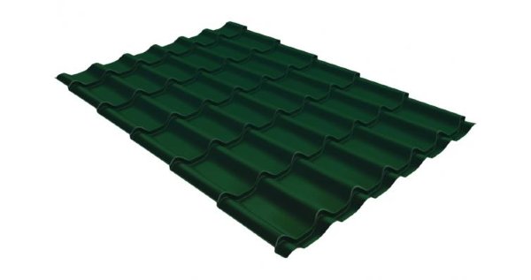 Металлочерепица классик 0,5 Satin RAL 6005 зеленый мох купить в Геленджике