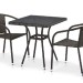 Комплект плетеной мебели AFINA из иск. ротанга T282BNT/Y137C-W53 Brown 2Pcs купить в Геленджике