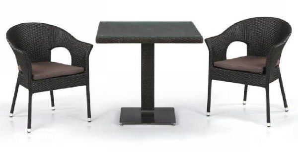 Комплект плетеной мебели AFINA из иск. ротанга T605SWT/Y79A-W53 Brown 2Pcs купить в Геленджике