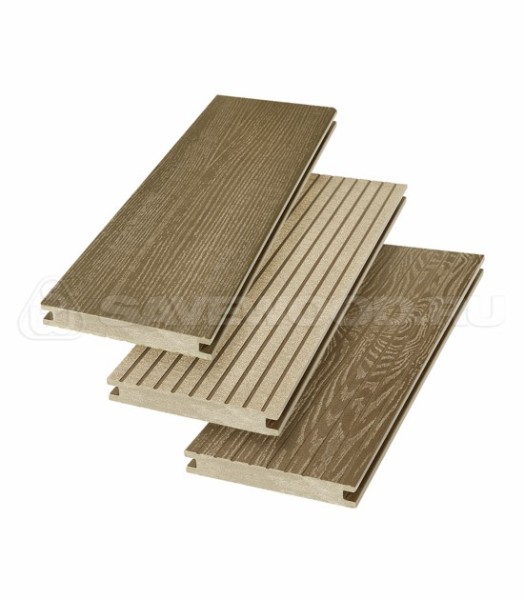 Террасная доска SW Fraxinus (R) полнотелая «SaveWood» Тик купить в Геленджике