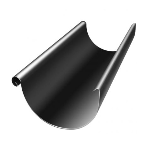 Водосток Grand Line 125x90 – Желоб 3м RAL 9005 купить в Геленджике
