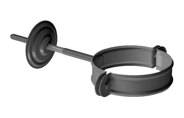 Хомут трубы D90 Döcke STAL PREMIUM Графит, (RAL 7024) купить в Геленджике