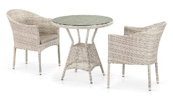 Комплект плетеной мебели AFINA из иск. ротанга T705ANT/Y350-W85 Latte 2Pcs купить в Геленджике