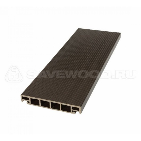 Террасная доска из ДПК SW-Salix «SaveWood» темно-коричневый купить в Геленджике