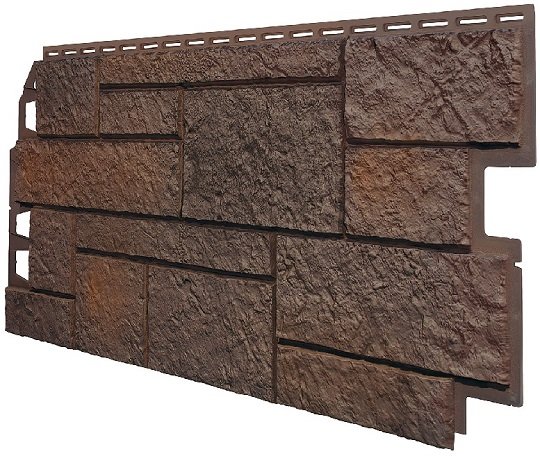 Фасадная панель VOX Sandstone (Сандстоун) темно коричневый купить в Геленджике