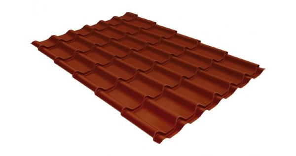Металлочерепица классик 0,5 Satin RAL 8004 терракота купить в Геленджике