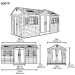 Сарай пластиковый LifeTime 15x8 DD купить в Геленджике