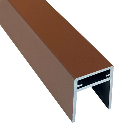 П-профиль Алюминиевый EasyDecking 35x25 Коричневый купить в Геленджике