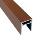 П-профиль Алюминиевый EasyDecking 35x25 Коричневый купить в Геленджике