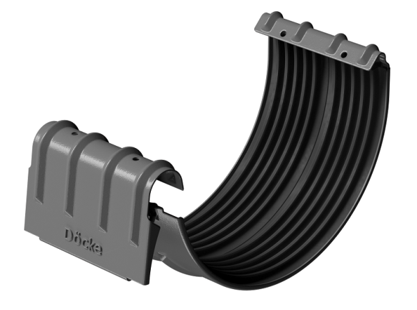 Соединитель желобов D125 Döcke STAL PREMIUM Графит, (RAL 7024) купить в Геленджике