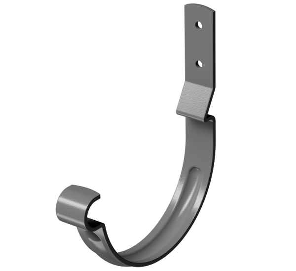 Карнизный крюк короткий (гнутый) D125 Döcke STAL PREMIUM Графит, (RAL 7024) купить в Геленджике