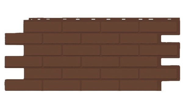 Фасадная панель T-Siding Кирпич Модерн Эко Браун купить в Геленджике
