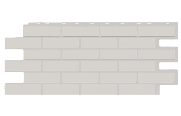 Фасадная панель T-Siding Кирпич Модерн Эко Уайт купить в Геленджике