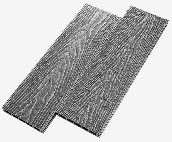 Террасная доска из ДПК RusDecking Unodeck Vintage - Серый купить в Геленджике