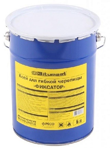 Клей для гибкой черепицы BITUMAST 5 л купить в Геленджике
