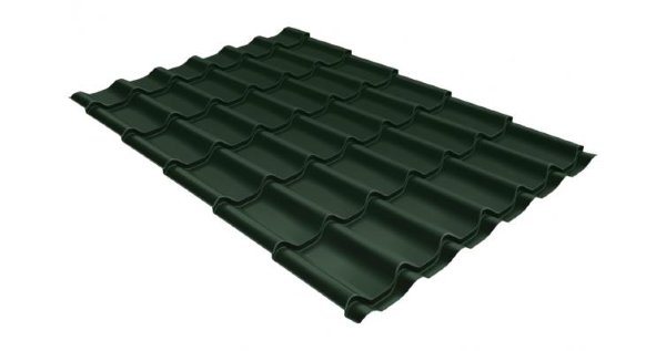 Металлочерепица классик 0,5 Satin RR 11 темно-зеленый купить в Геленджике